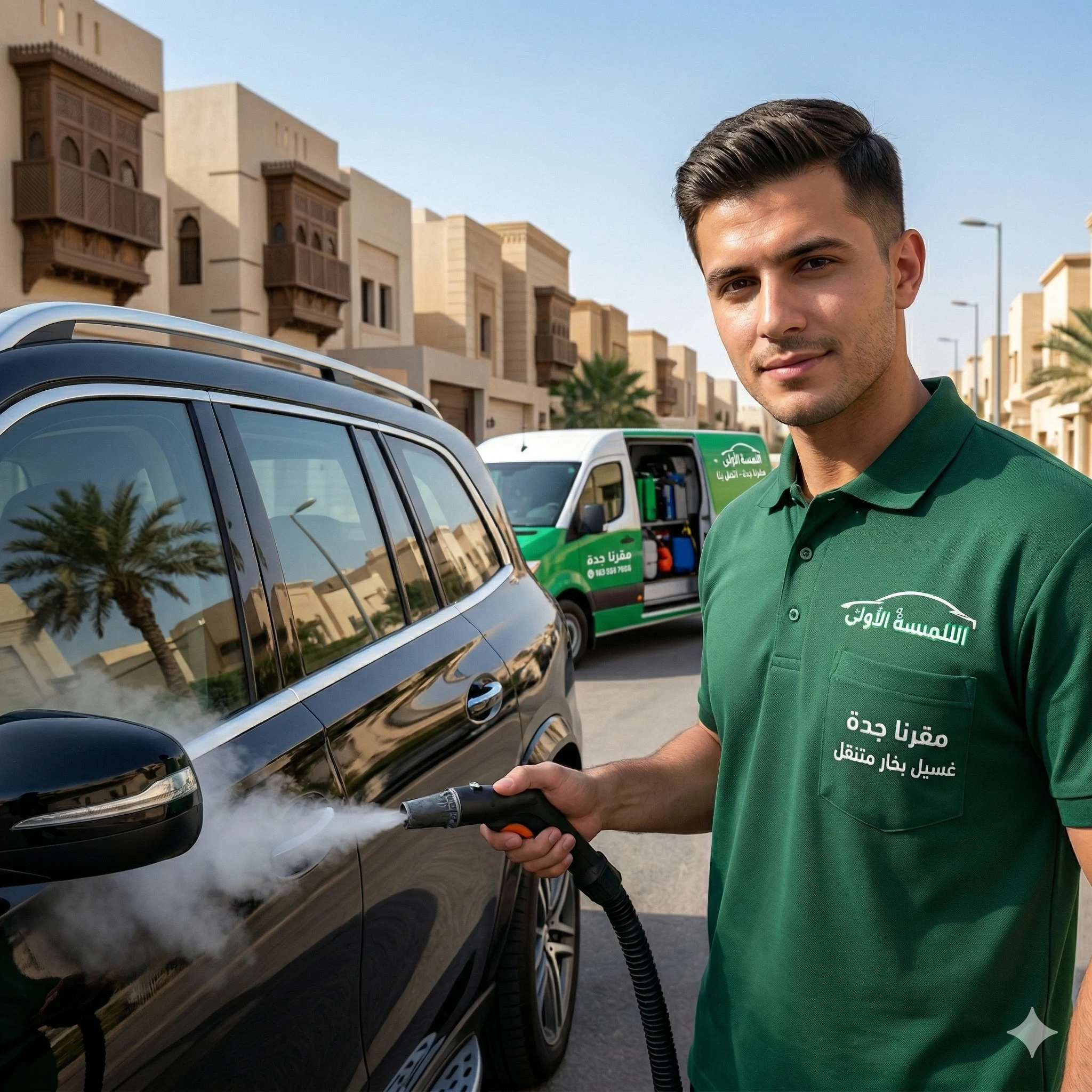 تنظيف خارجي بالبخار بأمان